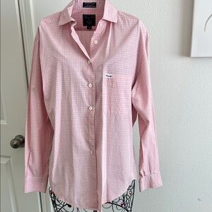 Pink Plaid Long Sleeve Shirt